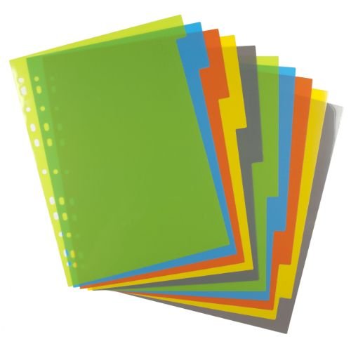 A-4 COLOUR SEPERATORS Cardboard (1 Set=10Sheets)