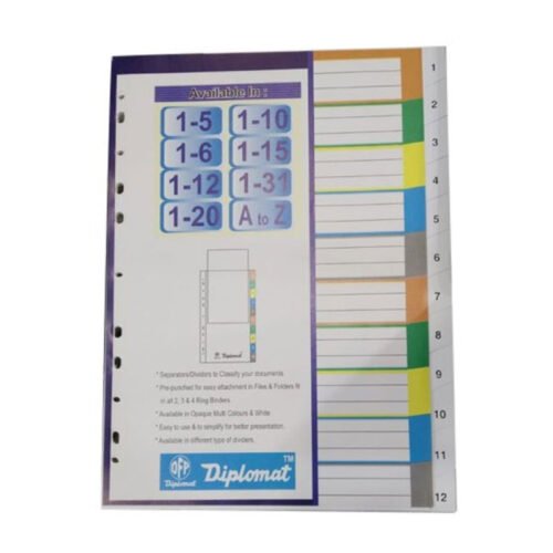 PLASTIC DIVIDER 1-12 - Diplomet