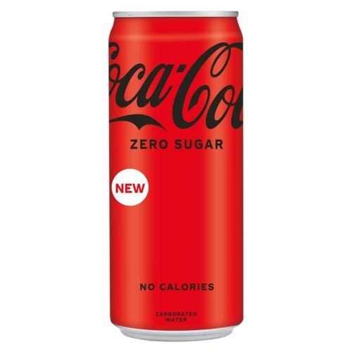 Coca-Cola Zero Sugar, No Calories Soft Drink Can, 300 Ml